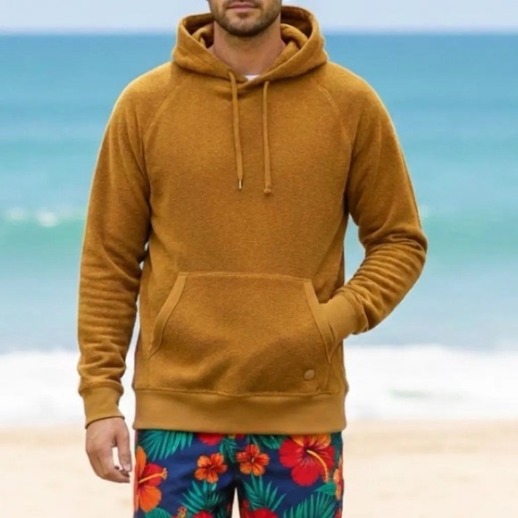 Outerknown HightideHoodie XL Curry ColorOrganic Cotton Terry Hoodie